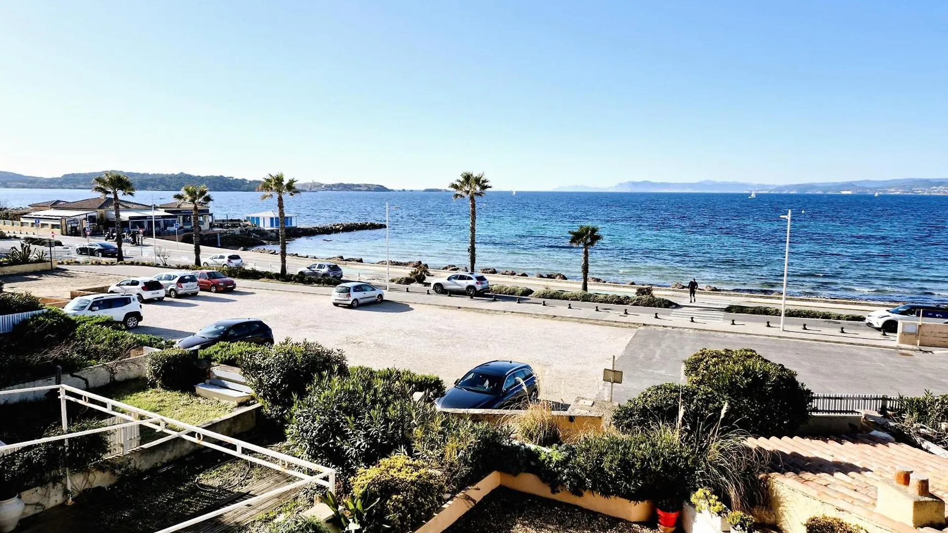 Pleine Vue Mer, A 10 M Plage De Sable, Au Brusc, Terrasse... Сис-Фур-Ле-Пляж Франция